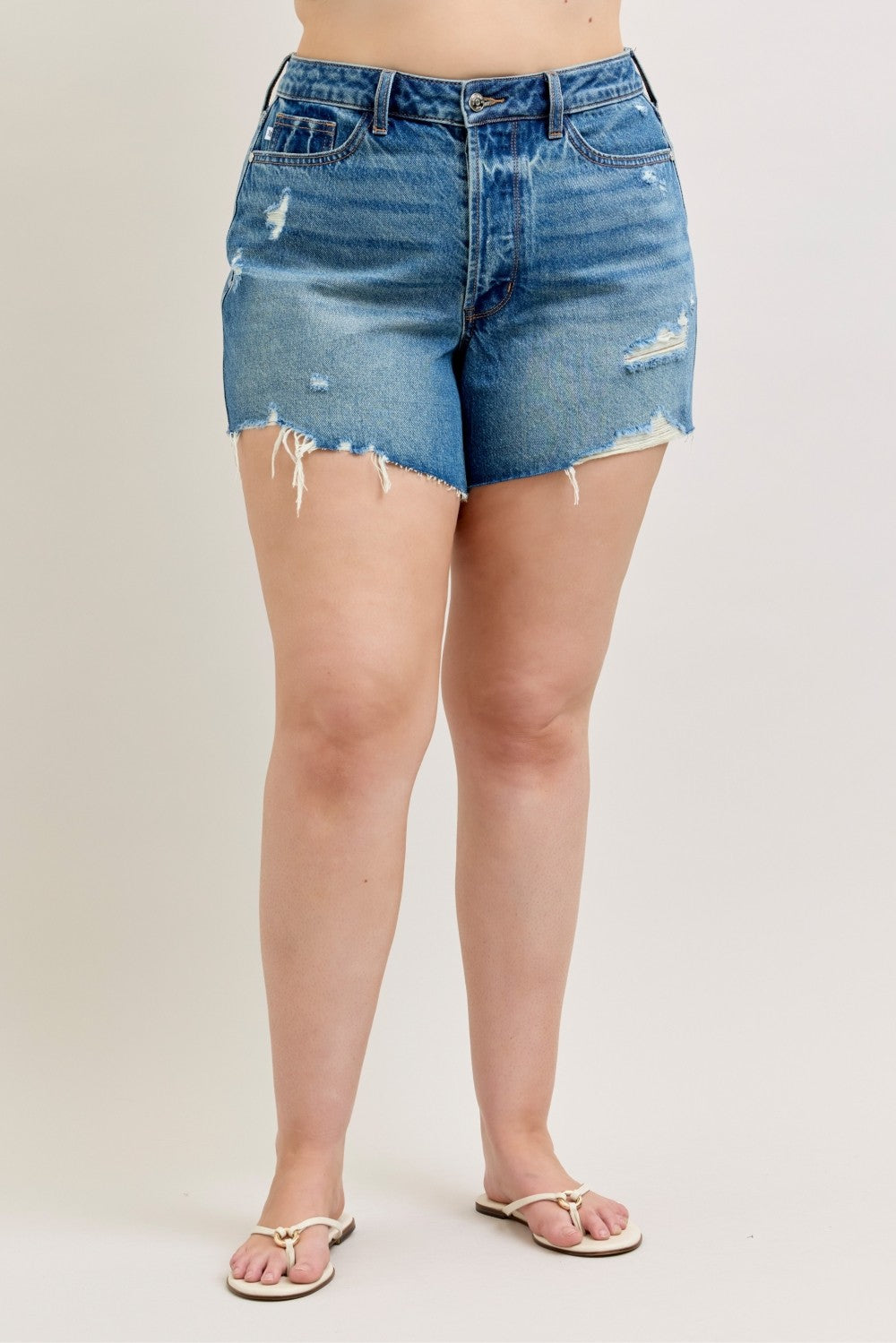 Judy Blue High Waisted Curvy Rigid Shorts